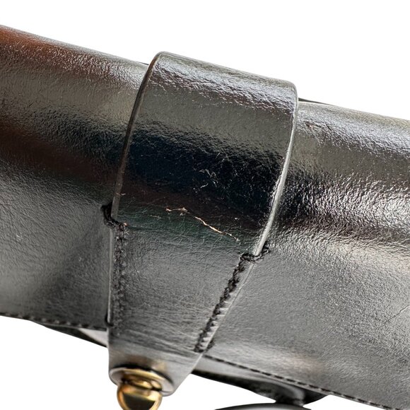 Kelsi Dagger Black Crossbody with Gold Clasp - Picture 10 of 16